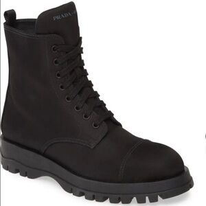Prada Nylon Moto Boots